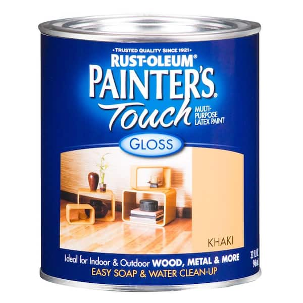 Rust-Oleum Painter's Touch 32 oz. Ultra Cover Gloss Khaki General Purpose Paint (Case of 2)