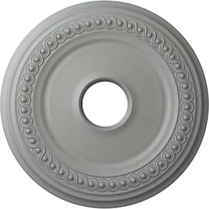 18-5/8" 4" ID x 1-1/8" Classic Urethane Ceiling Medallion (Fits Canopies upto 12-3/4"), Primed White