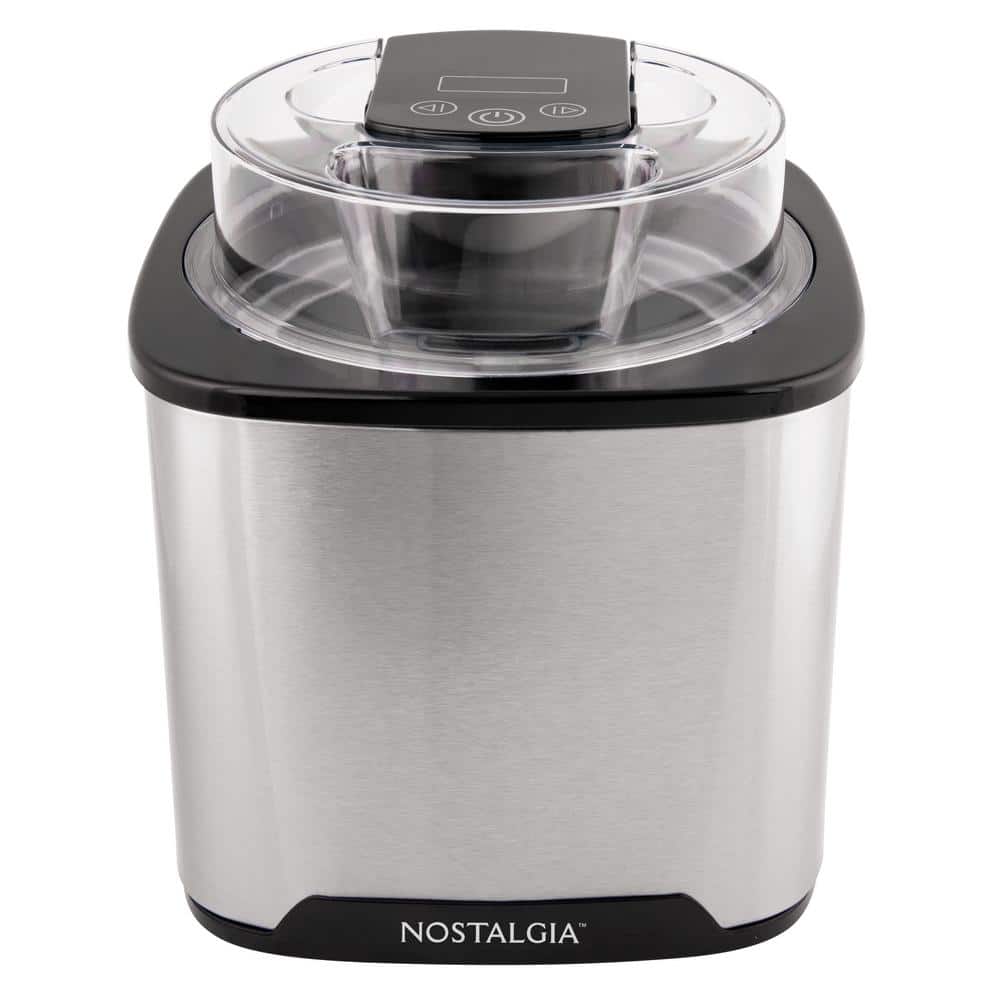 Nostalgia 2-Quart Stainless Steel Digital Ice Cream Maker