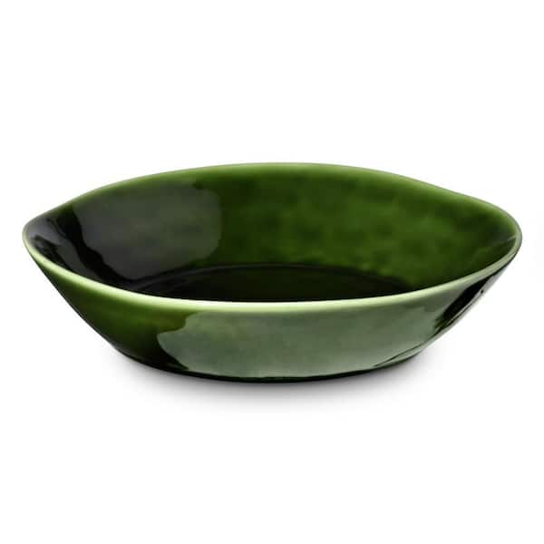 Certified International 40 fl. oz. Green Stoneware Soup Bowl (Set of 4)
