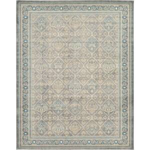Dark Gray/Blue 5' 5 x 8' 0 Rectangular Unique Loom Baracoa Collection Distressed Worn-Look Vintage Traditional Area Rug Dark Gray/Blue 5' 5 x 8' 0 Rectangular Unique Loom Baracoa Collection Distressed Worn-Look Vintage Traditional Area Rug