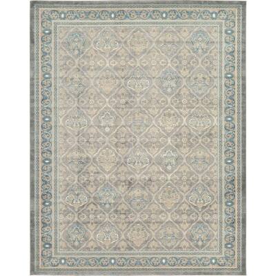 10' 0 x 10' 0 Unique Loom 3135072 Nain Design Round Area Rug Blue 10' 0 x 10' 0 Unique Loom 3135072 Nain Design Round Area Rug Blue