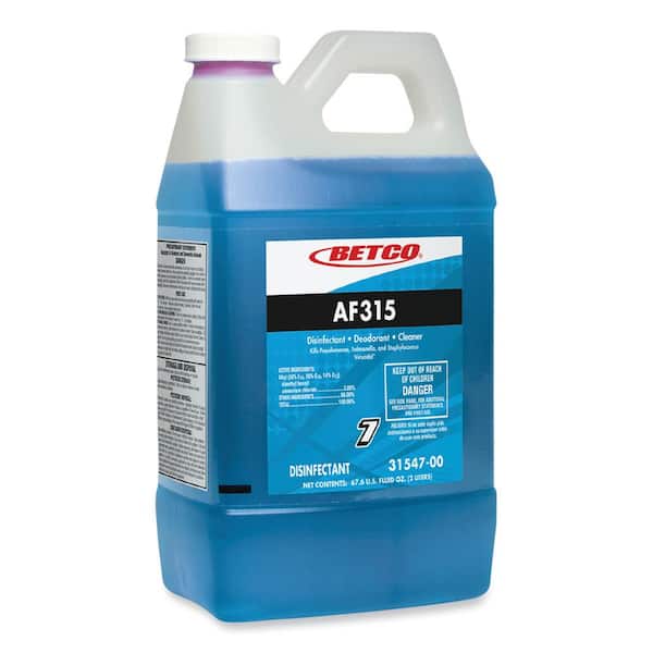 Betco 2 l AF315 Citrus Floral Scent Disinfecting All-Purpose Cleaner, Bottle (4-Pack)