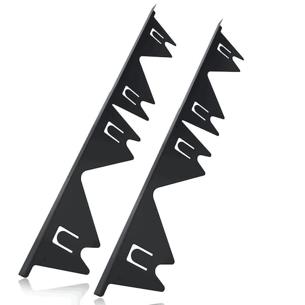 2-Pack Black Stainless Steel Retractable Stove Gap Covers, Heat Resistant Stove Gap Filler Accessory for Kitchen