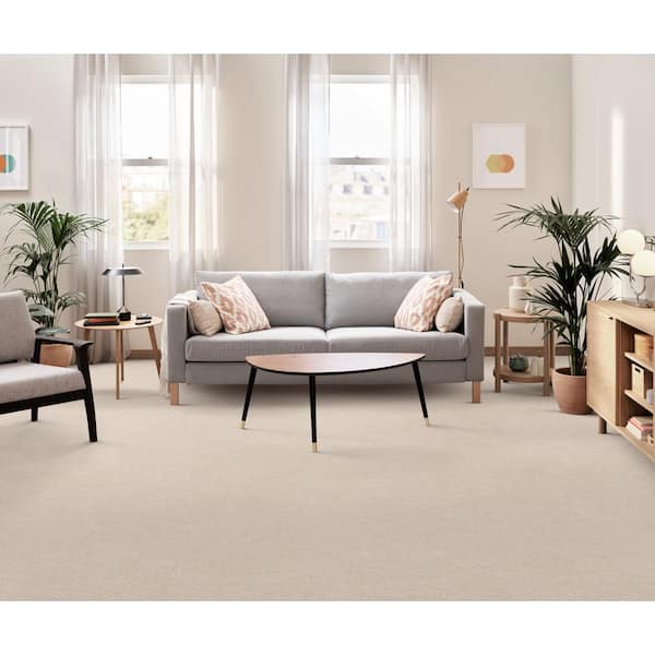 Dreamy Daze I Sonata Beige 56 oz. Nylon Texture Carpet - Installation Required