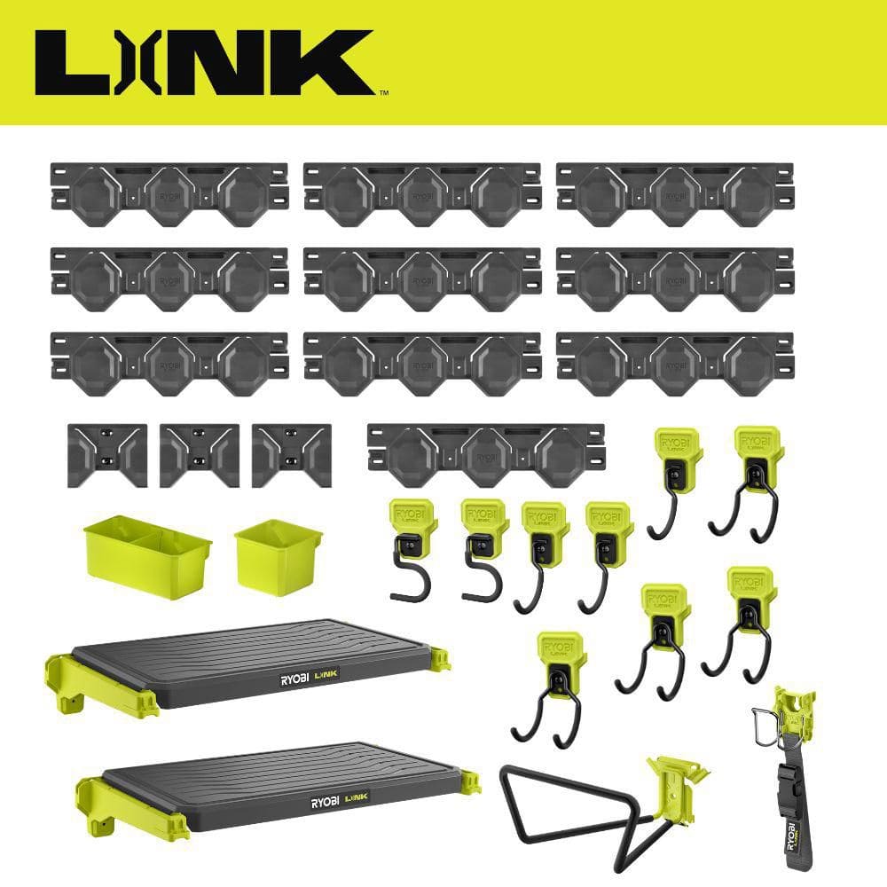 RYOBI LINK Wall Storage 35-Piece Kit STM520K - The Home Depot