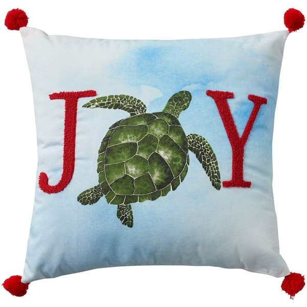 Holiday Pillows God Bless America 18 x 18 White Indoor Throw Pillow