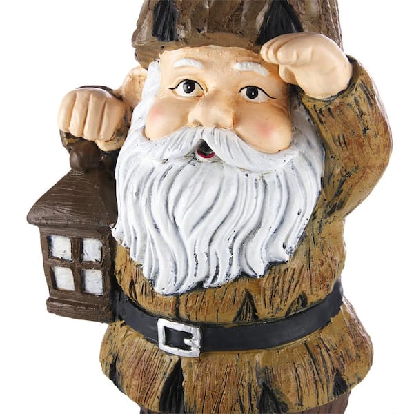 Alpine Corporation 16 in. H Indoor/Outdoor Garden Gnome with 