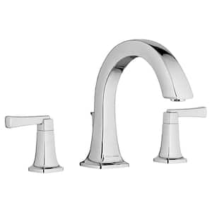 Townsend 2-Handle Deck-Mount Roman Tub Faucet for Flash Rough-in Valves in Polished Chrome