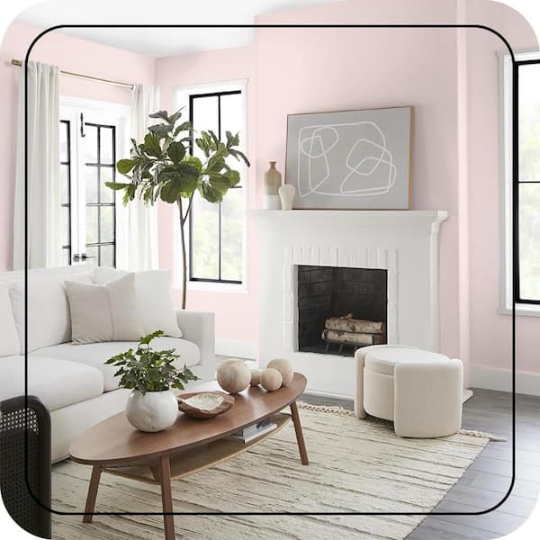 BEHR MARQUEE 1 qt. #RD-W2 Candy Floss Matte Interior Paint