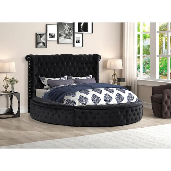 Best Master Furniture Isabella Black, Black California King Platform Bed