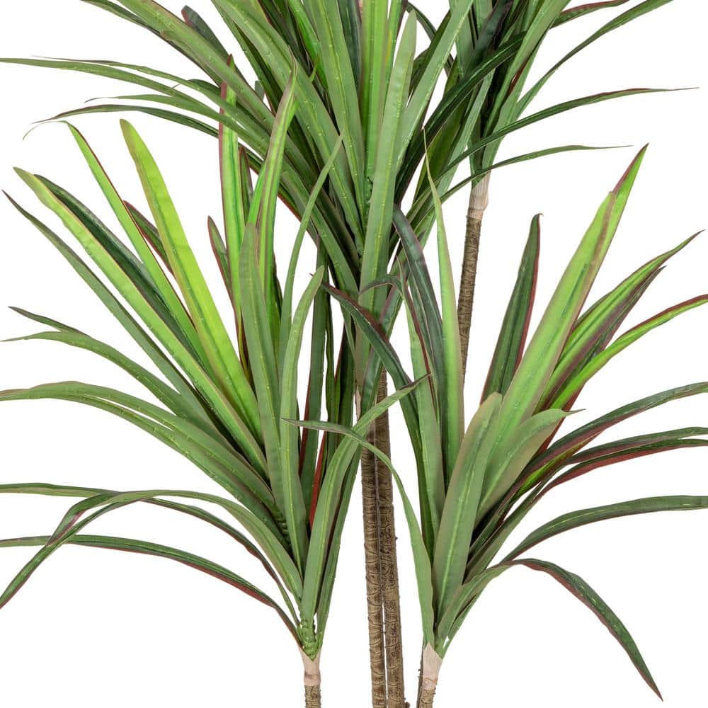 Elegant 5.5' Green Dracaena Marginata Artificial Potted Plant