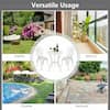Infographic showing versatile outdoor usage of the furniture.