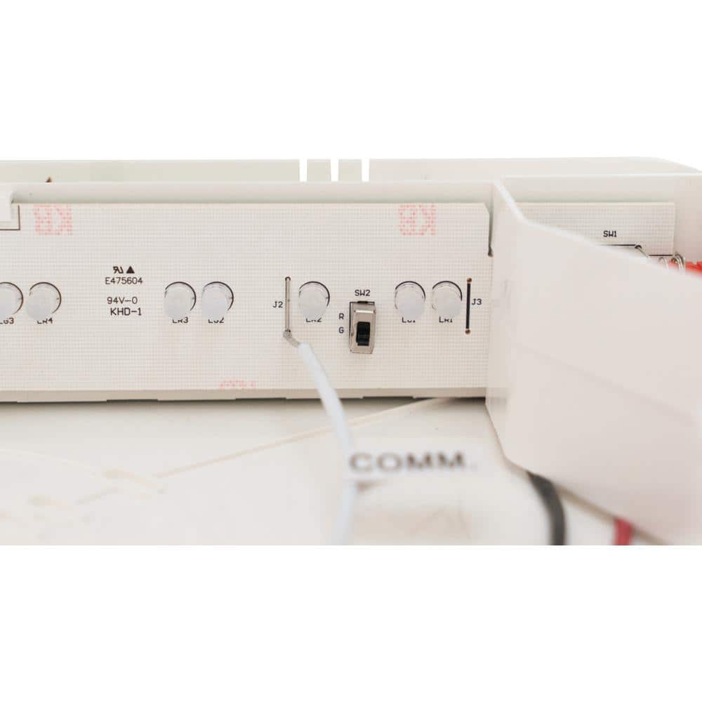 White Thermoplastic Single-Sided LED Exit Sign with Red Letters
