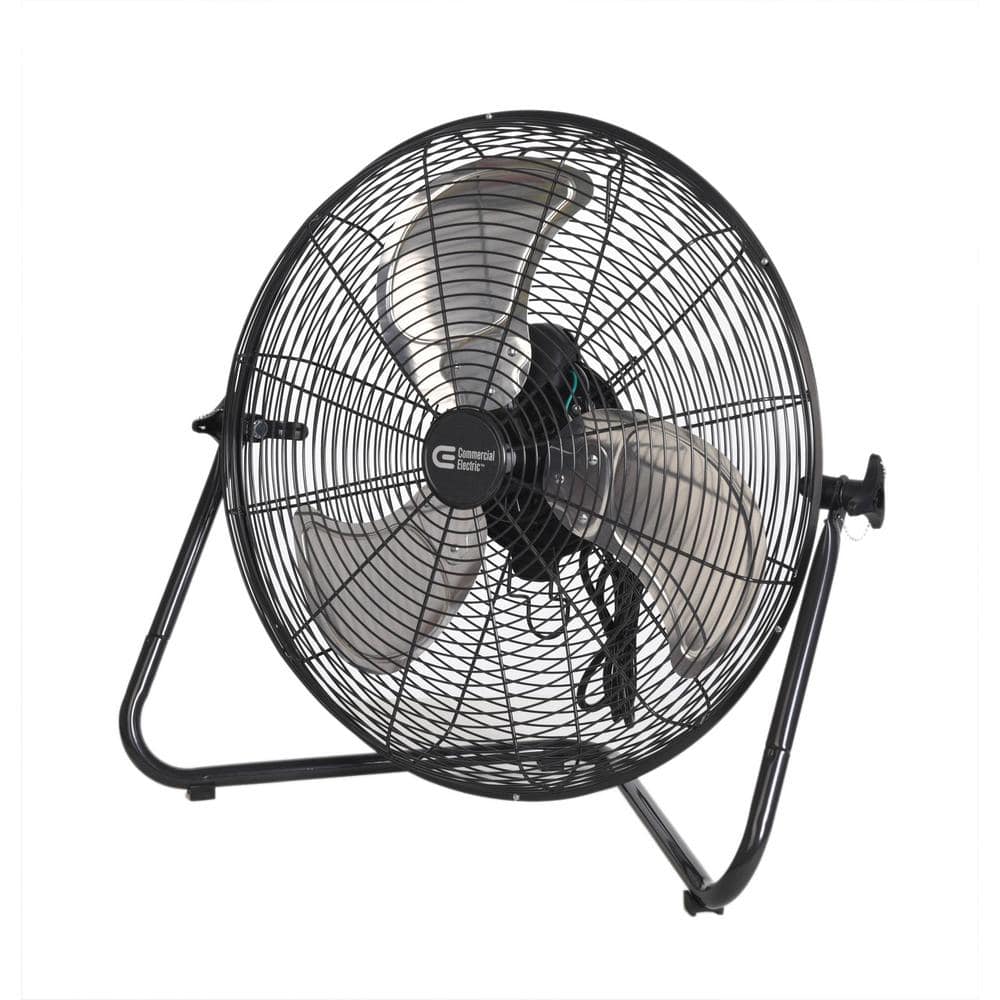 Commercial Electric in. 3-Speed High Velocity Floor Fan SFC1-500B - The Home Depot