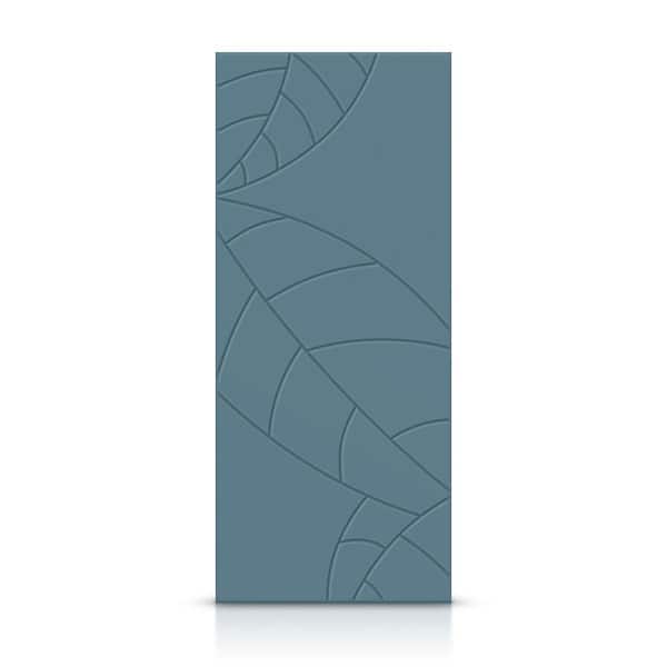 CALHOME 24 in. x 80 in. Hollow Core Dignity Blue Stained Composite MDF Interior Door Slab