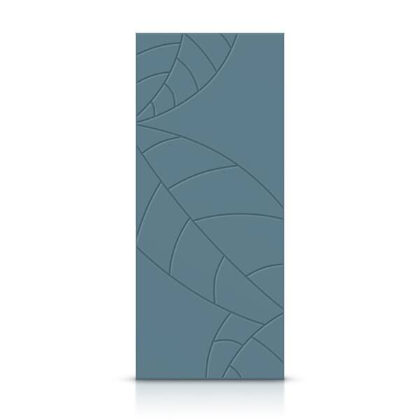 CALHOME 30 in. x 84 in. Hollow Core Dignity Blue Stained Composite MDF Interior Door Slab