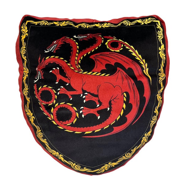THE NORTHWEST GROUP House of the Dragon "Dragon Shield" Multi-Color Travel Cloud Pillow