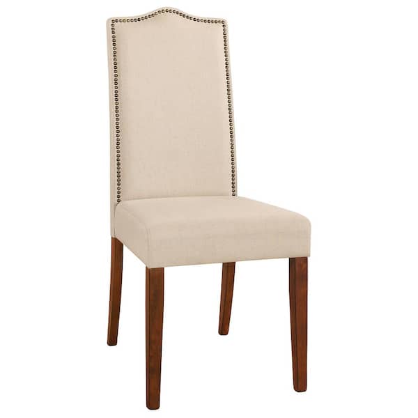 Carolina Chair & Table Romero Cream Linen Parsons Dining Chair