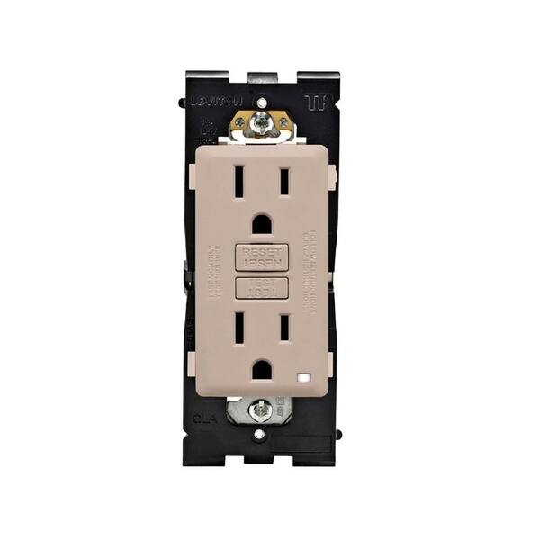 Leviton Renu 15 Amp Tamper-Resistant GFCI Duplex Outlet, Cafe Latte