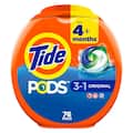 Tide 3 in 1 Original Scent Laundry Detergent Pods, 76-Count