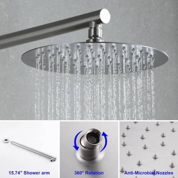 Ana Bath WWB1028BNWF Dual Position Drill-Free Vacuum Suction Handheld Shower Head Holder Finish: Spot Resist Brushed Nickel