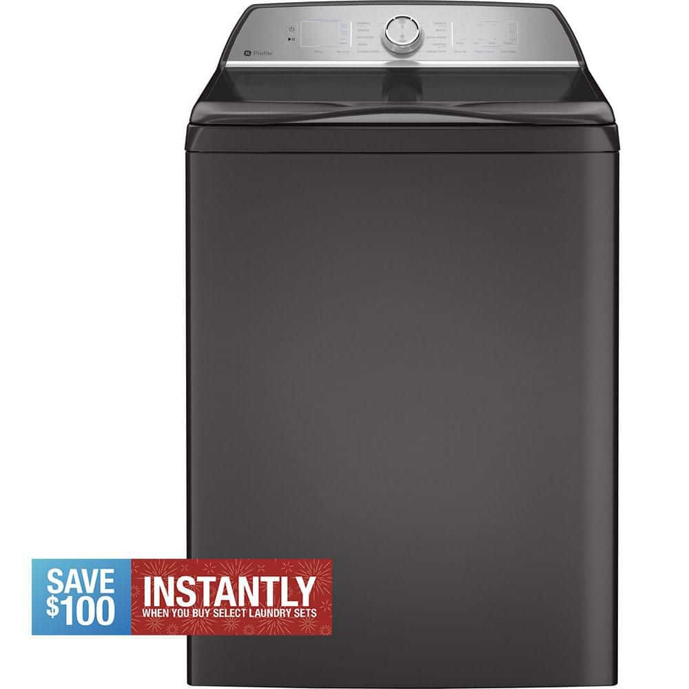 Profile 4.9 cu. ft. High-Efficiency Smart Top Load Washer in Diamond Gray with Microban Technology, ENERGY STAR