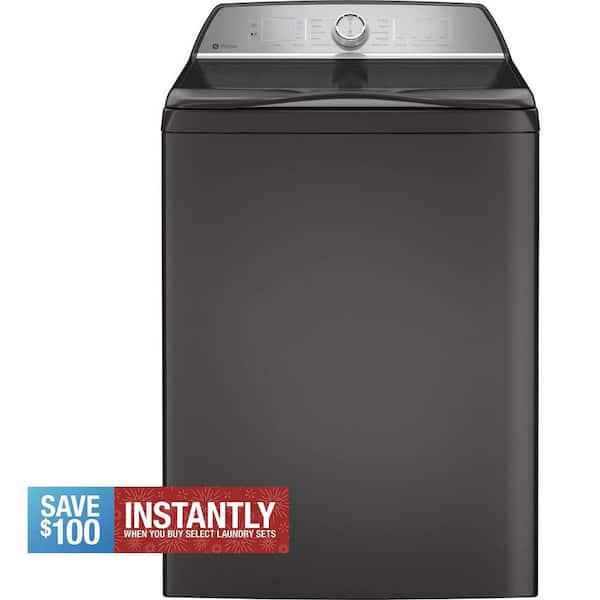 Profile 4.9 cu. ft. High-Efficiency Smart Top Load Washer in Diamond Gray with Microban Technology, ENERGY STAR