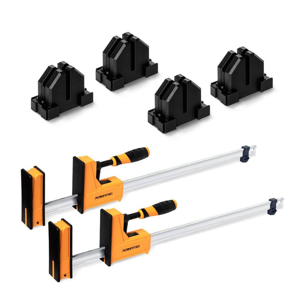 POWERTEC 24 in. Woodworking Parallel Clamps Jaw Bar Clamp Spreader