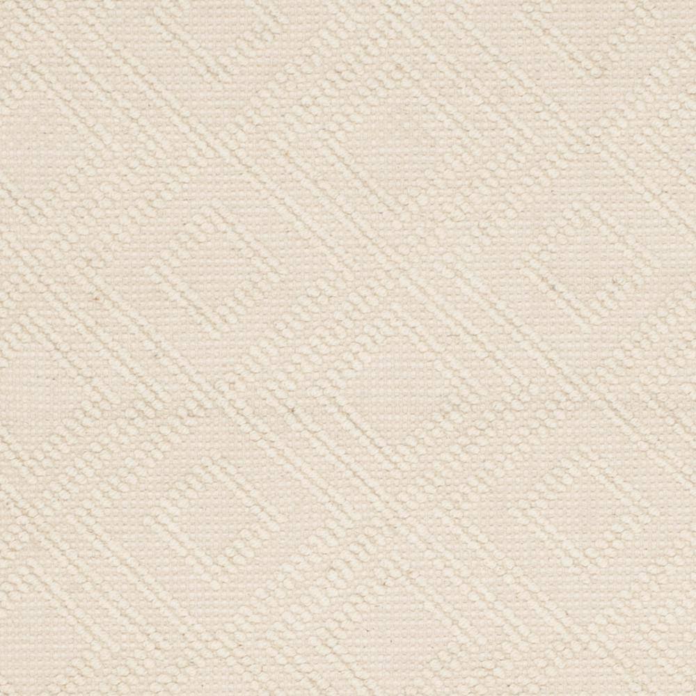 Ivory Hand-Knotted Wool Rectangular 6' x 9' Area Rug