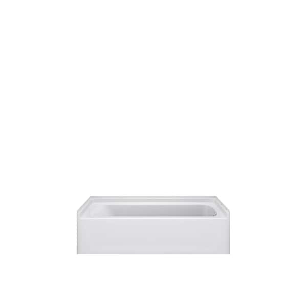 STERLING 60 in. x 30 in. Soaking Bathtub with Right Drain in White