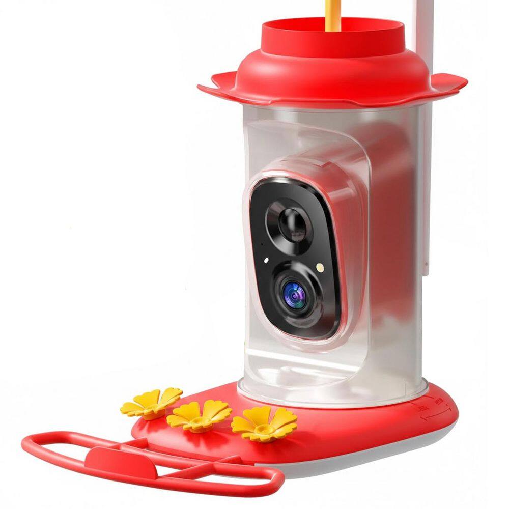 Red Finish Plastic Mount Solar Powered Leakproof Ant Moat Camera Bird Feeder for Hummingbird 20 oz with 4 Ports 1-Pack price history on PriceWatchPro