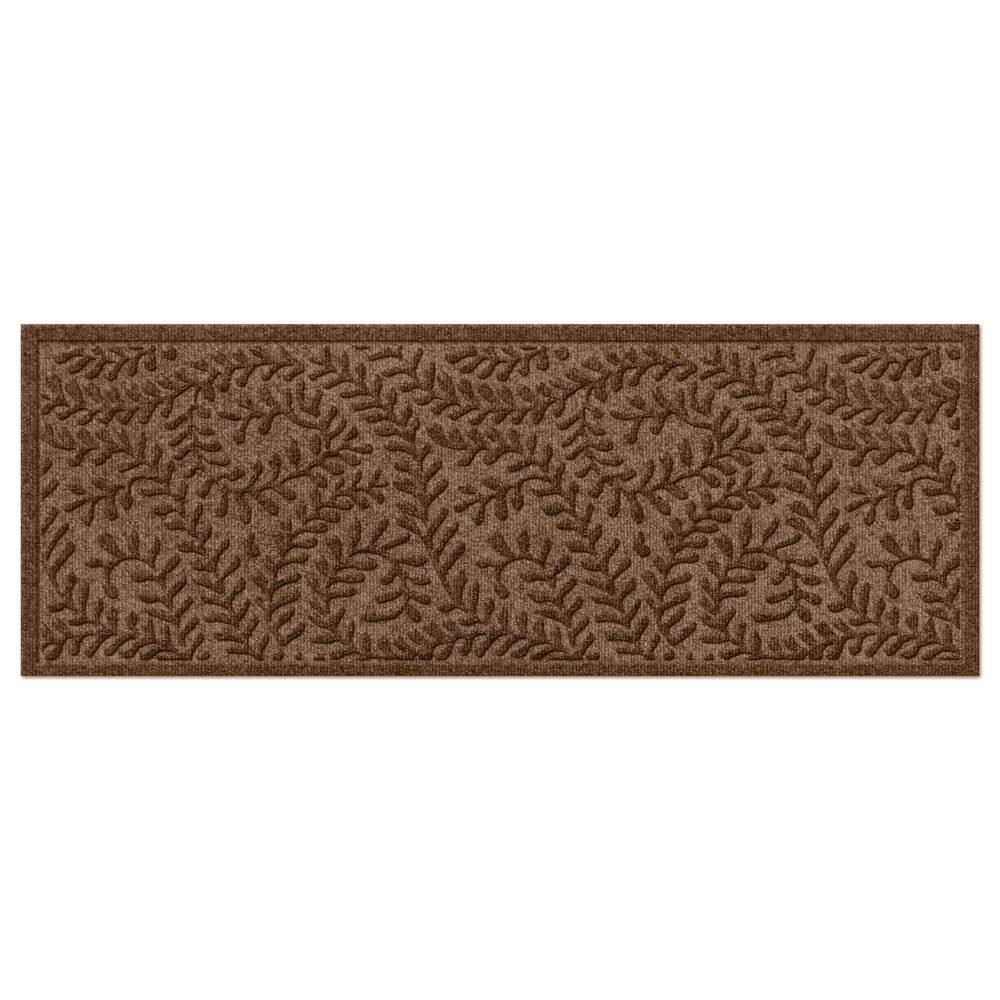Waterhog Boxwood Darrk Brown 30 in. x 97 in PET Polyester Indoor Outdoor Runner Doormat price history on PriceWatchPro