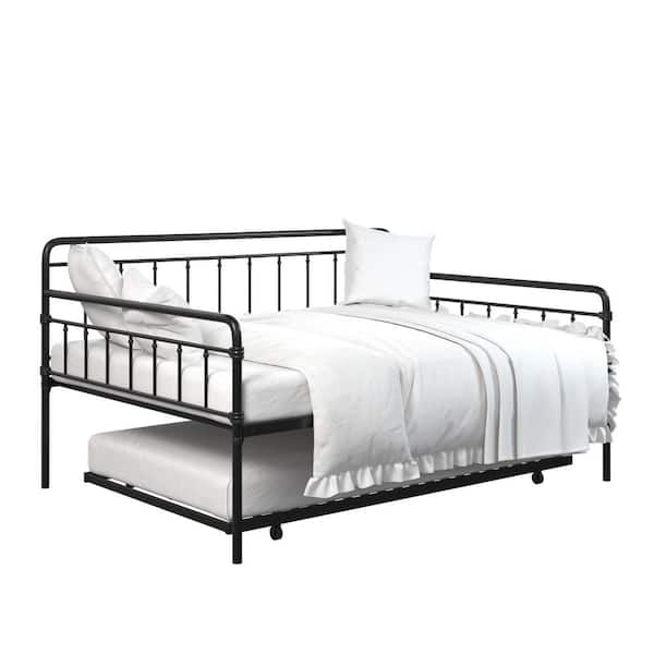 DHP Windsor Black Metal Full Daybed with Trundle