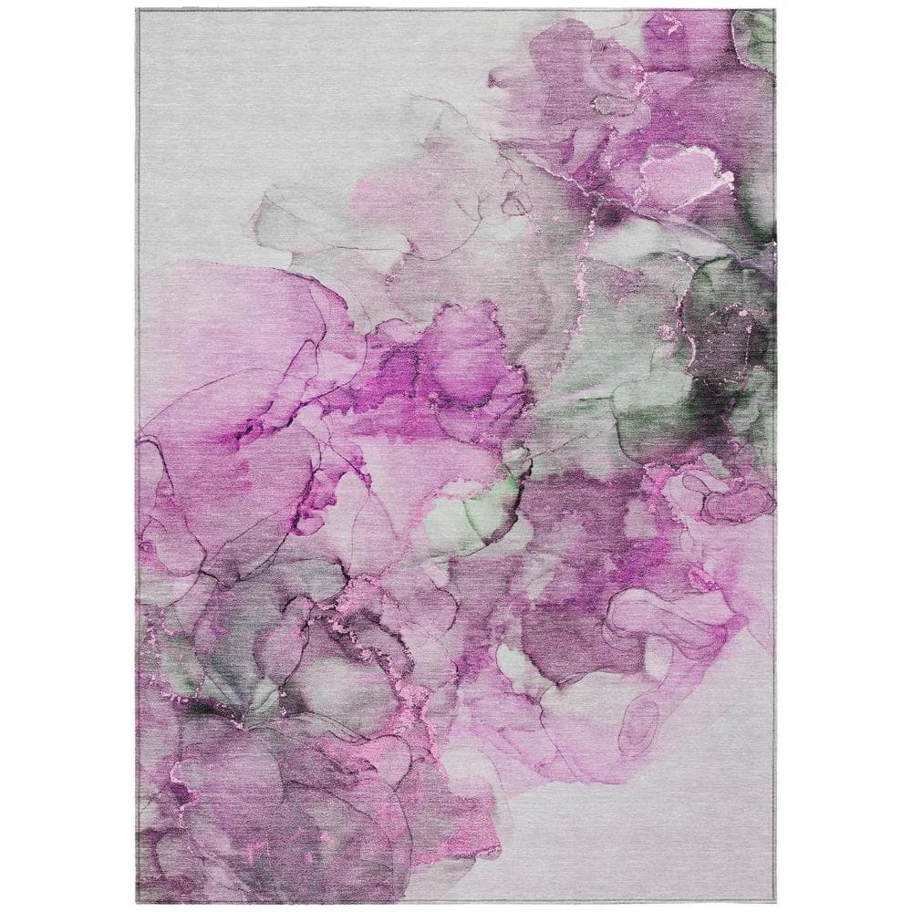 Gray and Purple 8 ft. x 10 ft. Woven Abstract Polyester Rectangle Indoor/Outdoor Area Rug price history on PriceWatchPro