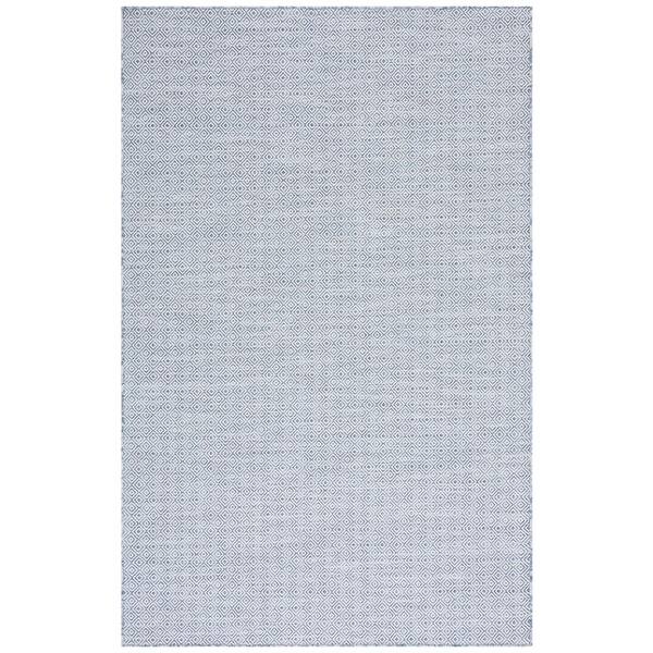 SAFAVIEH Hampton Navy/Ivory 6 ft. x 10 ft. Diamond Indoor/Outdoor Area Rug