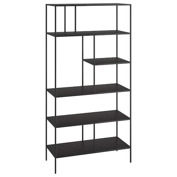 Meyer&Cross Winslow 72 in. Tall Blackened Bronze Metal 6-Shelf