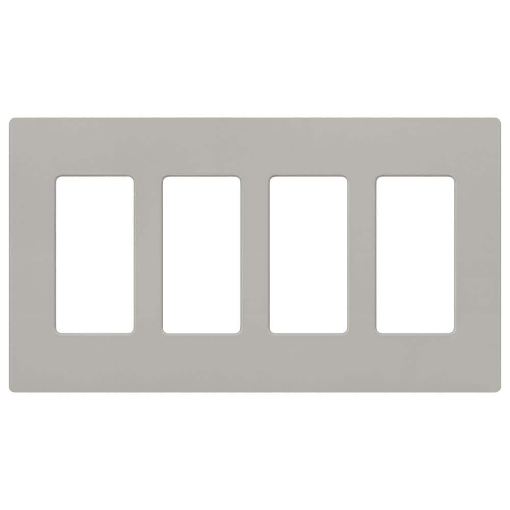 Claro 4 Gang Wall Plate for Decorator/Rocker Switches, Satin, Pebble (SC-4-PB) (1-Pack) price history on PriceWatchPro