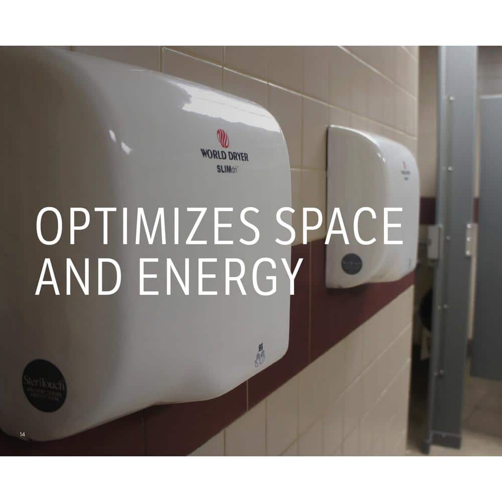 Compact Silver Stainless Steel Automatic Hand Dryer