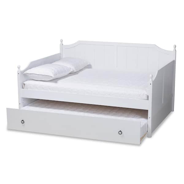 Millie White Full Daybed with Trundlle