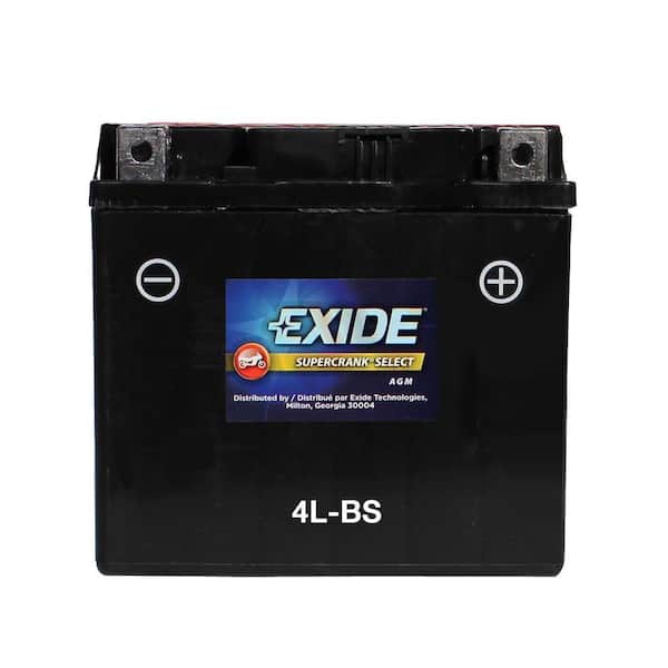Exide SuperCrank Lead Acid 4L-BS Powersport Battery