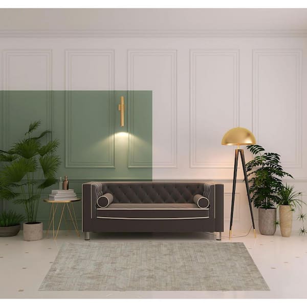 5 ft. x 8 ft. Taupe Abstract Area Rug