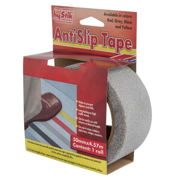 2" Non Skid Anti Slip Rubberized Tape Gray 20' ft roll 