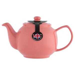 6-Cup Flamingo Stoneware Teapot