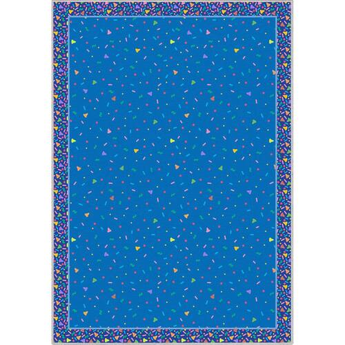 Crayola Confetti Blue x Area Rug