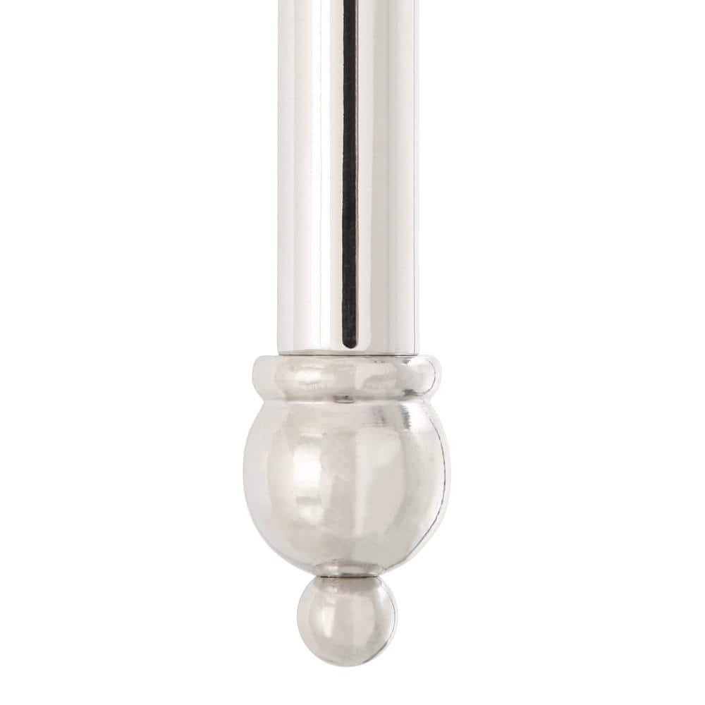 Transitional Style Polished Nickel 1-Light Wall Sconce with White Shade