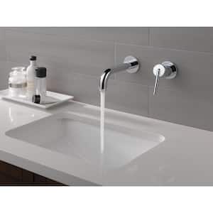 Trinsic 1-Handle Wall Mount Bathroom Faucet Trim Kit in Chrome (Valve Not Included)