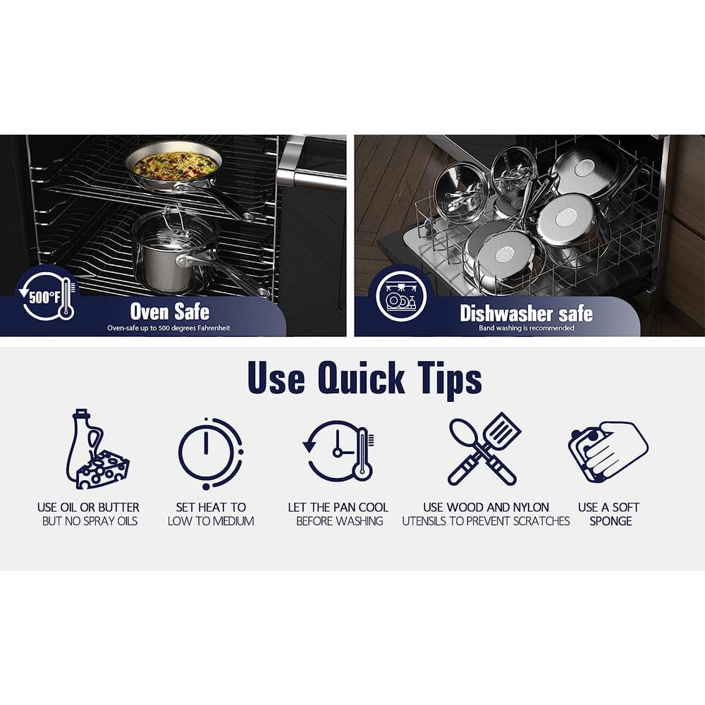 Extra Large Silver Stainless Steel Stockpot with Lid