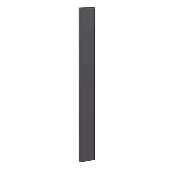 Home Decorators Collection Washington Franklin Hargrove 3 in. W x 0.75 in.D x 30 in. H in Valiant Onyx Kitchen Cabinet Filler Strip
