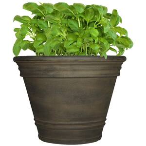 20 in. Sable Single Franklin Resin Outdoor Flower Pot Planter